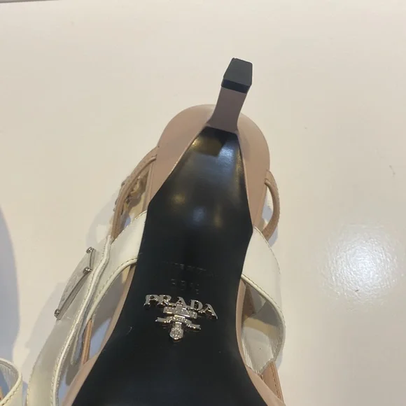 Prada Slingback Pump Heel - Nude - Picture 9 of 10